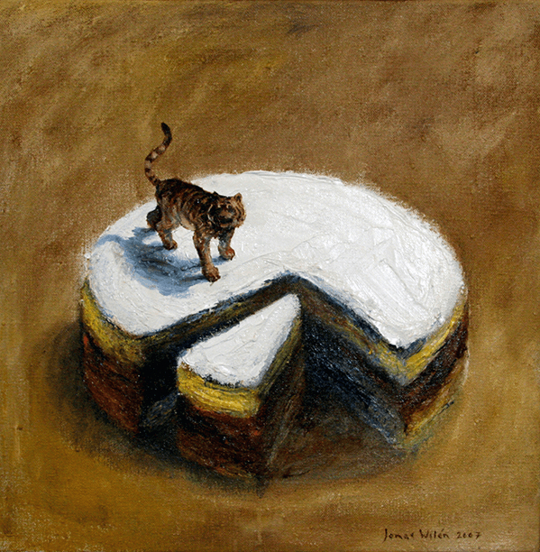 Tigerkaka, olja på duk 2005